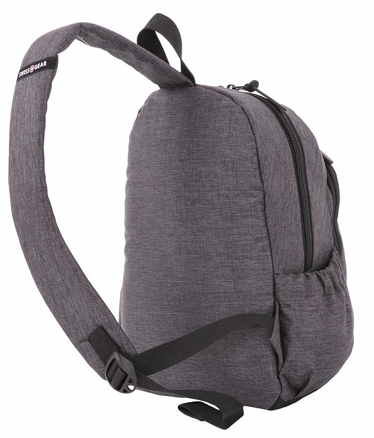 Рюкзак на одно плечо Swissgear Grey Heather, серый с логотипом в Астрахани заказать по выгодной цене в кибермаркете AvroraStore