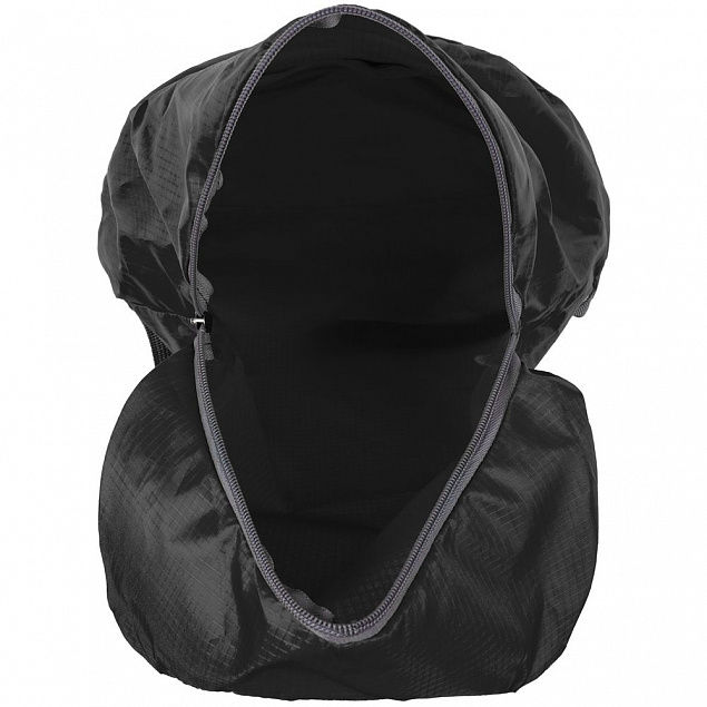 Складной рюкзак Barcelona, черный с логотипом в Астрахани заказать по выгодной цене в кибермаркете AvroraStore
