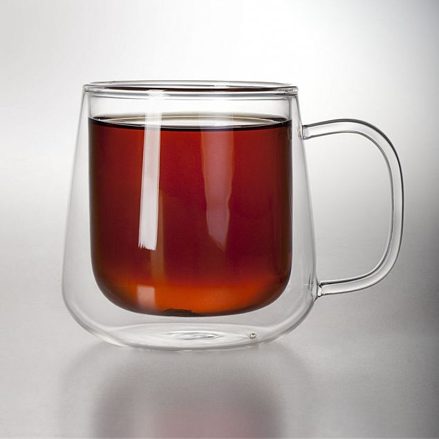 Чашка с двойными стенками Glass First с логотипом в Астрахани заказать по выгодной цене в кибермаркете AvroraStore