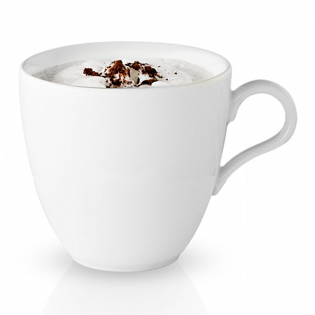 Чашка для капучино Legio, белая с логотипом в Астрахани заказать по выгодной цене в кибермаркете AvroraStore