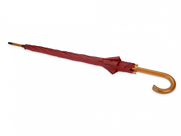 Зонт-трость Радуга, бордовый с логотипом в Астрахани заказать по выгодной цене в кибермаркете AvroraStore