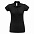 Рубашка поло женская Heavymill черная с логотипом в Астрахани заказать по выгодной цене в кибермаркете AvroraStore