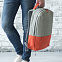 Рюкзак "Beam", серый/синий, 44х30х10 см, полиамид с логотипом в Астрахани заказать по выгодной цене в кибермаркете AvroraStore