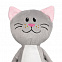 Мягкая игрушка Beastie Toys, котик с белым шарфом с логотипом в Астрахани заказать по выгодной цене в кибермаркете AvroraStore