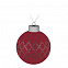 Елочный шар King, 8 см, красный с логотипом в Астрахани заказать по выгодной цене в кибермаркете AvroraStore