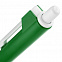 Ручка шариковая Hint Special, белая с зеленым с логотипом в Астрахани заказать по выгодной цене в кибермаркете AvroraStore