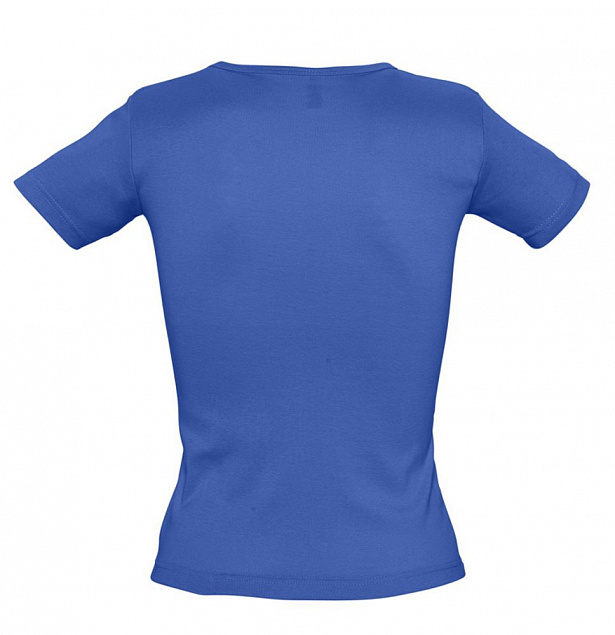 Футболка женская LADY 220 с V-обр. вырезом, ярко-синяя (royal) с логотипом в Астрахани заказать по выгодной цене в кибермаркете AvroraStore