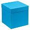 Коробка Cube L, голубая с логотипом в Астрахани заказать по выгодной цене в кибермаркете AvroraStore