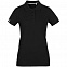 Рубашка поло женская Virma Premium Lady, черная с логотипом в Астрахани заказать по выгодной цене в кибермаркете AvroraStore