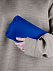 Флисовый плед Warm&Peace, ярко-синий с логотипом в Астрахани заказать по выгодной цене в кибермаркете AvroraStore