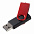 Флешка Twist Color, белая с красным, 16 Гб с логотипом в Астрахани заказать по выгодной цене в кибермаркете AvroraStore
