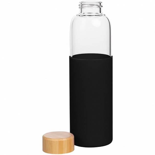 Бутылка для воды Onflow, черная с логотипом в Астрахани заказать по выгодной цене в кибермаркете AvroraStore