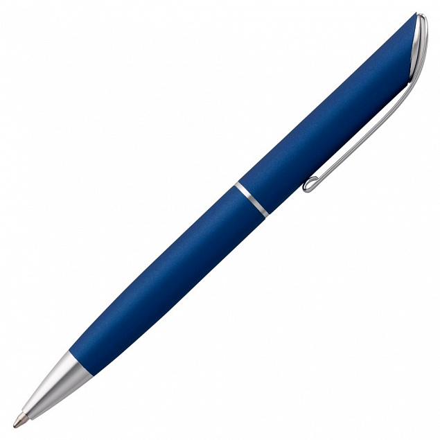Ручка шариковая Glide, синяя с логотипом в Астрахани заказать по выгодной цене в кибермаркете AvroraStore