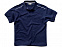 Рубашка поло Backhand мужская, темно-синий/белый с логотипом в Астрахани заказать по выгодной цене в кибермаркете AvroraStore