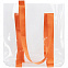 Шоппер Clear Fest, прозрачный с оранжевыми ручками с логотипом в Астрахани заказать по выгодной цене в кибермаркете AvroraStore