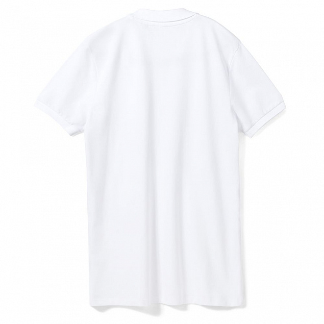 Рубашка поло мужская PHOENIX MEN, белая с логотипом в Астрахани заказать по выгодной цене в кибермаркете AvroraStore