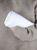 Флисовый плед Warm&Peace, белый с логотипом в Астрахани заказать по выгодной цене в кибермаркете AvroraStore