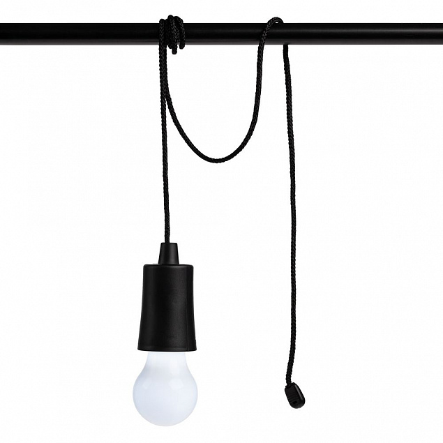 Лампа портативная Lumin, черная с логотипом в Астрахани заказать по выгодной цене в кибермаркете AvroraStore