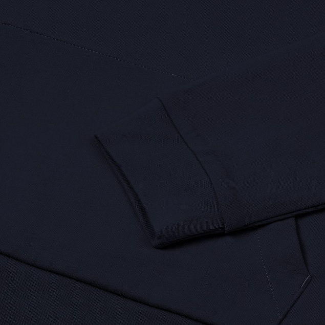 Толстовка на молнии с капюшоном Unit Siverga, темно-синяя с логотипом в Астрахани заказать по выгодной цене в кибермаркете AvroraStore
