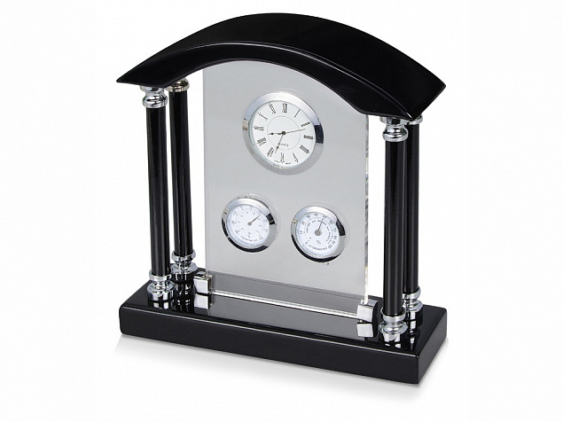 Погодная станция Нобель: часы, термометр, гигрометр с логотипом в Астрахани заказать по выгодной цене в кибермаркете AvroraStore