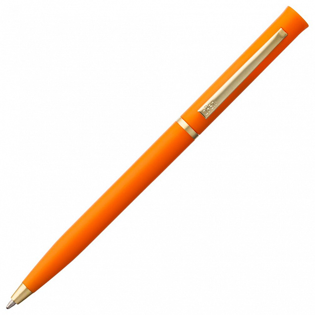 Ручка шариковая Euro Gold, оранжевая с логотипом в Астрахани заказать по выгодной цене в кибермаркете AvroraStore