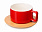 Чайная пара с бамбуковым блюдцем «Sheffield» с логотипом в Астрахани заказать по выгодной цене в кибермаркете AvroraStore