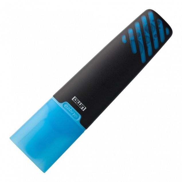 Маркер текстовый Liqeo, голубой с логотипом в Астрахани заказать по выгодной цене в кибермаркете AvroraStore