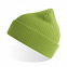 Шапка NELSON в рубчик с отворотом,100%  органический хлопок, зеленое яблоко с логотипом в Астрахани заказать по выгодной цене в кибермаркете AvroraStore