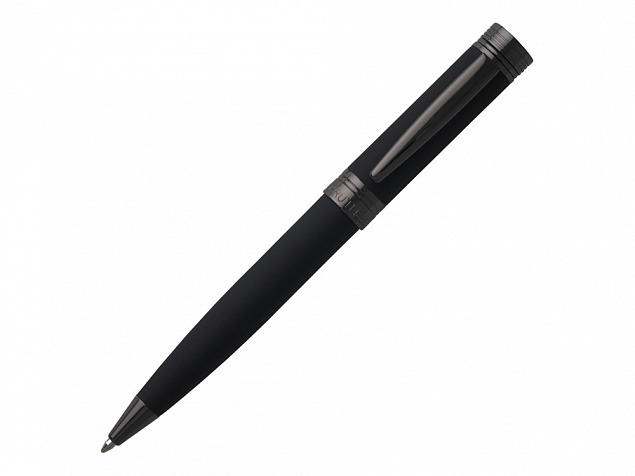 Ручка шариковая Zoom Soft Black с логотипом в Астрахани заказать по выгодной цене в кибермаркете AvroraStore
