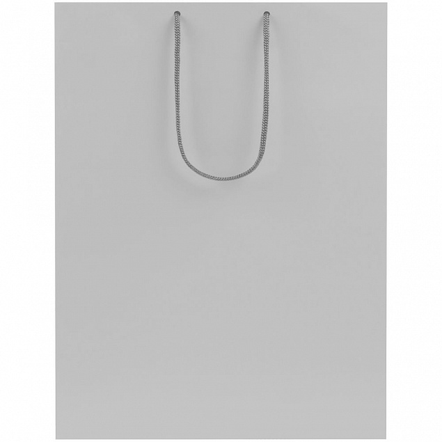 Пакет бумажный Porta XL, серый с логотипом в Астрахани заказать по выгодной цене в кибермаркете AvroraStore