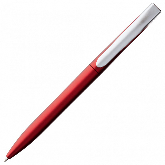 Ручка шариковая Pin Silver, красная с логотипом в Астрахани заказать по выгодной цене в кибермаркете AvroraStore