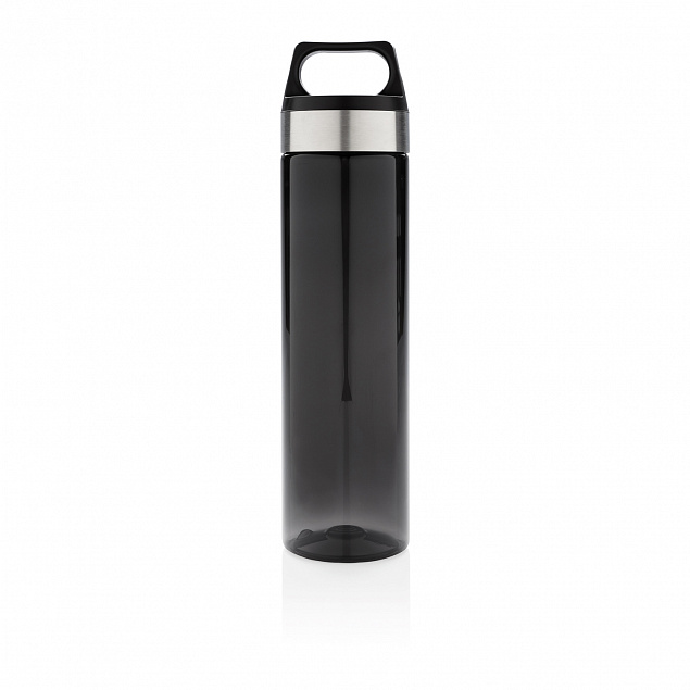Стильная бутылка для воды Tritan, черная с логотипом в Астрахани заказать по выгодной цене в кибермаркете AvroraStore