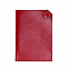 Чехол для паспорта PURE 140*90 мм., застежка на кнопке, натуральная кожа (фактурная), красный с логотипом в Астрахани заказать по выгодной цене в кибермаркете AvroraStore
