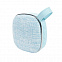 Колонка мини MAREK с текстильной решеткой голубая с логотипом в Астрахани заказать по выгодной цене в кибермаркете AvroraStore