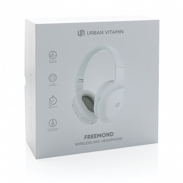Беспроводные наушники Urban Vitamin Freemond с активным шумоподавлением ANC с логотипом в Астрахани заказать по выгодной цене в кибермаркете AvroraStore