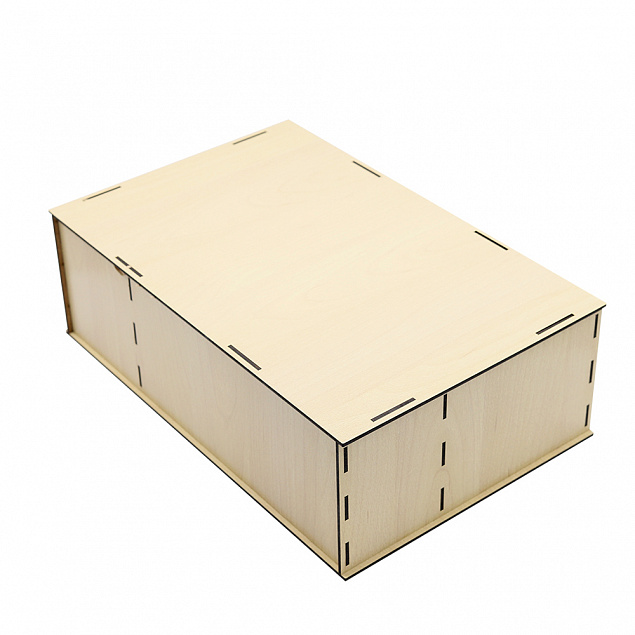 Подарочная коробка ламинированная из HDF 36,3*23,4*12,5 см ( 3 отделения)  с логотипом в Астрахани заказать по выгодной цене в кибермаркете AvroraStore