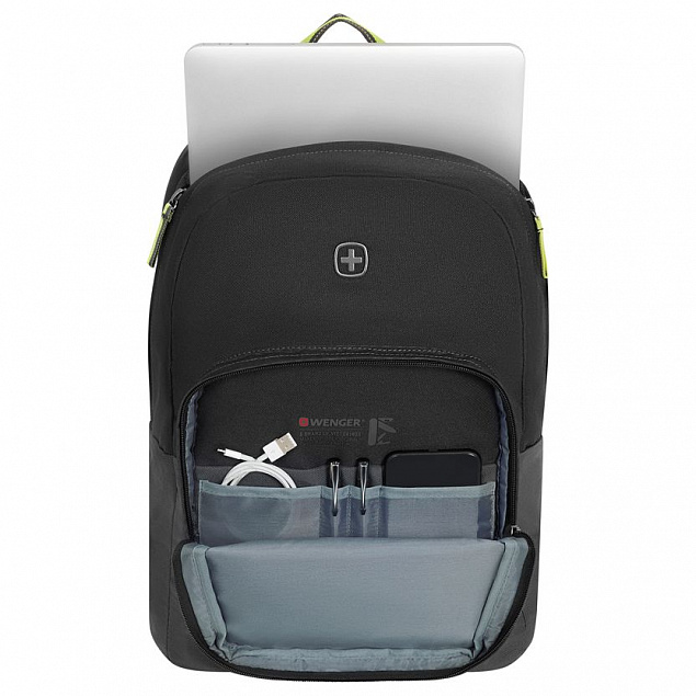 Рюкзак Next Crango, черный с антрацитовым с логотипом в Астрахани заказать по выгодной цене в кибермаркете AvroraStore