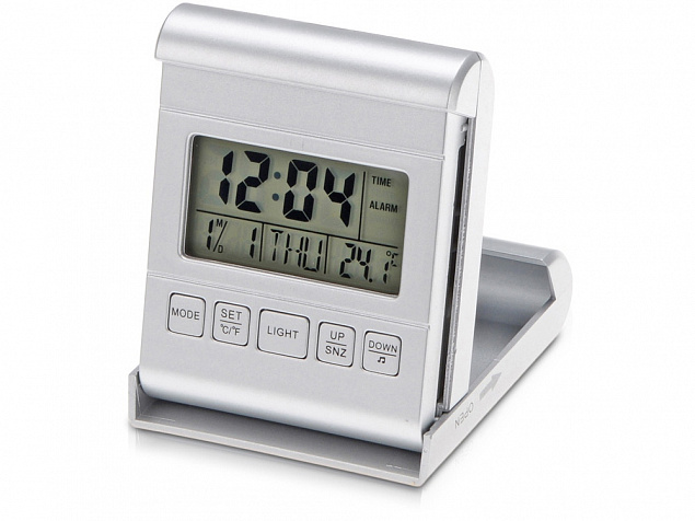Часы складные с датой и термометром с логотипом в Астрахани заказать по выгодной цене в кибермаркете AvroraStore