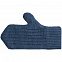 Варежки Comfort Up, синий меланж с логотипом в Астрахани заказать по выгодной цене в кибермаркете AvroraStore