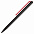 Шариковая ручка GrafeeX в чехле, черная с оранжевым с логотипом в Астрахани заказать по выгодной цене в кибермаркете AvroraStore