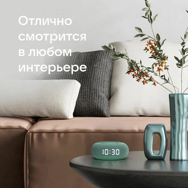 Умная колонка «Капсула Мини» с помощником «Маруся», хвойный зеленый с логотипом в Астрахани заказать по выгодной цене в кибермаркете AvroraStore