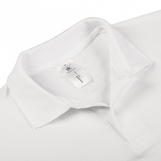 Рубашка поло ID.001 белая с логотипом в Астрахани заказать по выгодной цене в кибермаркете AvroraStore