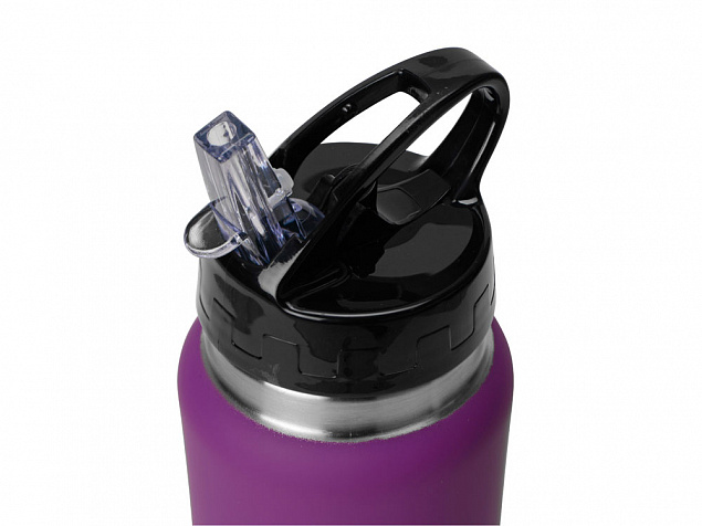 Бутылка спортивная Коста-Рика 600мл, фиолетовый с логотипом в Астрахани заказать по выгодной цене в кибермаркете AvroraStore