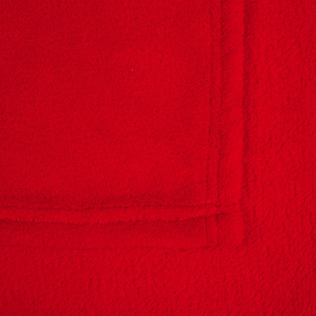 Плед Plush, красный с логотипом в Астрахани заказать по выгодной цене в кибермаркете AvroraStore