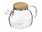 Стеклянный заварочный чайник Sencha с бамбуковой крышкой с логотипом в Астрахани заказать по выгодной цене в кибермаркете AvroraStore