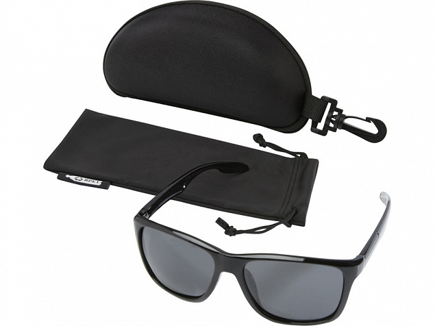 Поляризованные спортивные солнцезащитные очки Eiger с оправой из переработанного ПЭТ, черный с логотипом в Астрахани заказать по выгодной цене в кибермаркете AvroraStore