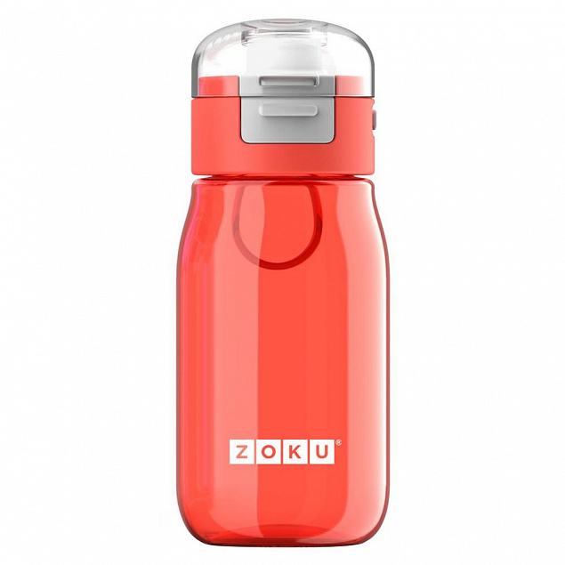 Детская бутылка для воды Zoku, красная с логотипом в Астрахани заказать по выгодной цене в кибермаркете AvroraStore