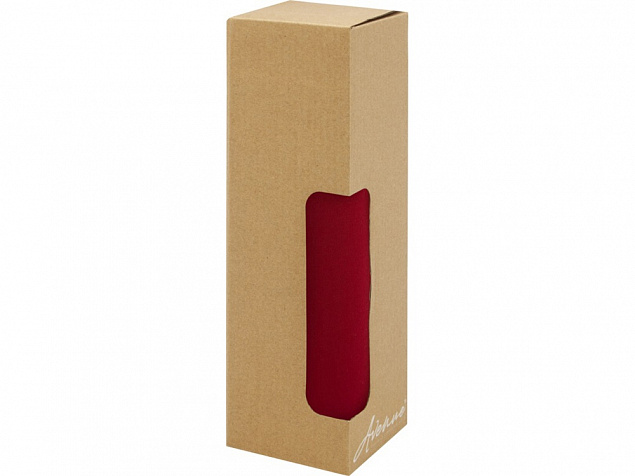 Thor, стеклянная бутылка объемом 660 мл с неопреновым чехлом, красный с логотипом в Астрахани заказать по выгодной цене в кибермаркете AvroraStore