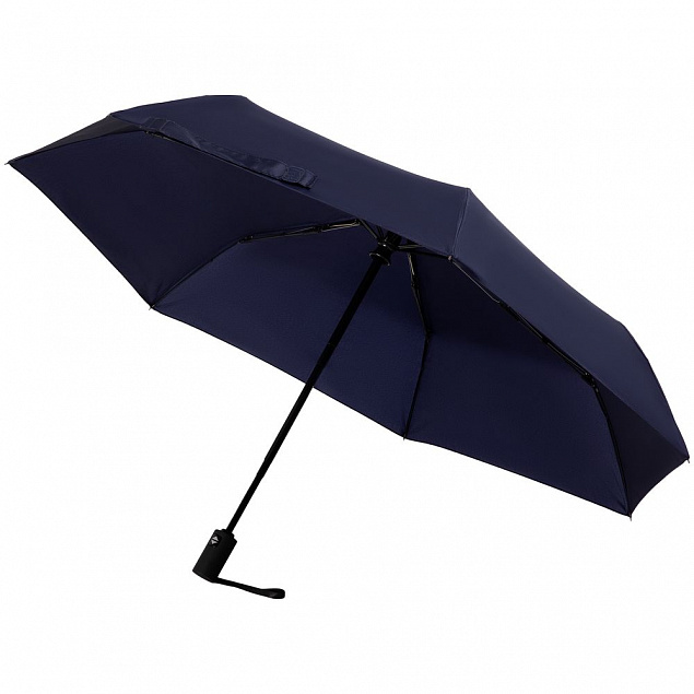 Зонт складной Trend Magic AOC, темно-синий с логотипом в Астрахани заказать по выгодной цене в кибермаркете AvroraStore