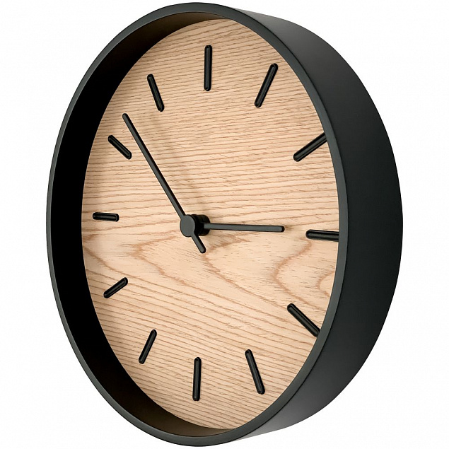 Часы настенные Kiko, дуб с логотипом в Астрахани заказать по выгодной цене в кибермаркете AvroraStore